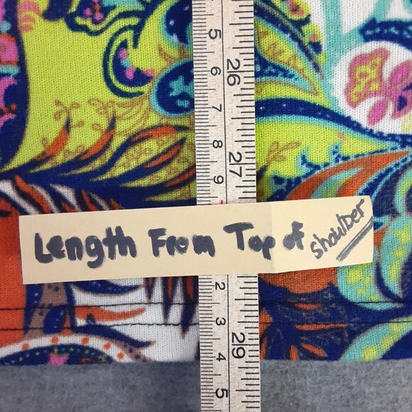 WinWin Flare Bottom Tunic S-M Peasant Gypsie Hippie Flare Sleeve Pullover V-Neck - Picture 8 of 9